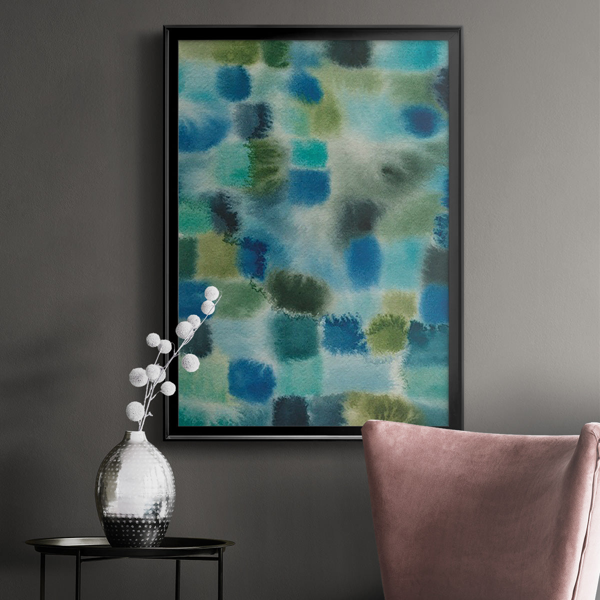 Earthy Plexus I - Modern Framed Canvas Print