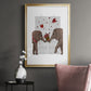 Elephant Bouquet, Portrait - Modern Framed Canvas Print