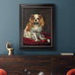 A King Charles Spaniel - Ornate Framed Canvas Print
