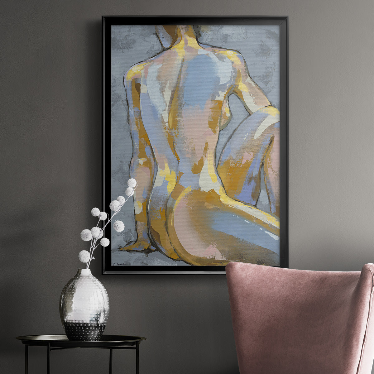 Grey Maiden II -  Framed Canvas Print