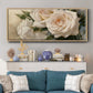 La Roseraie II - Floater Framed Canvas Print