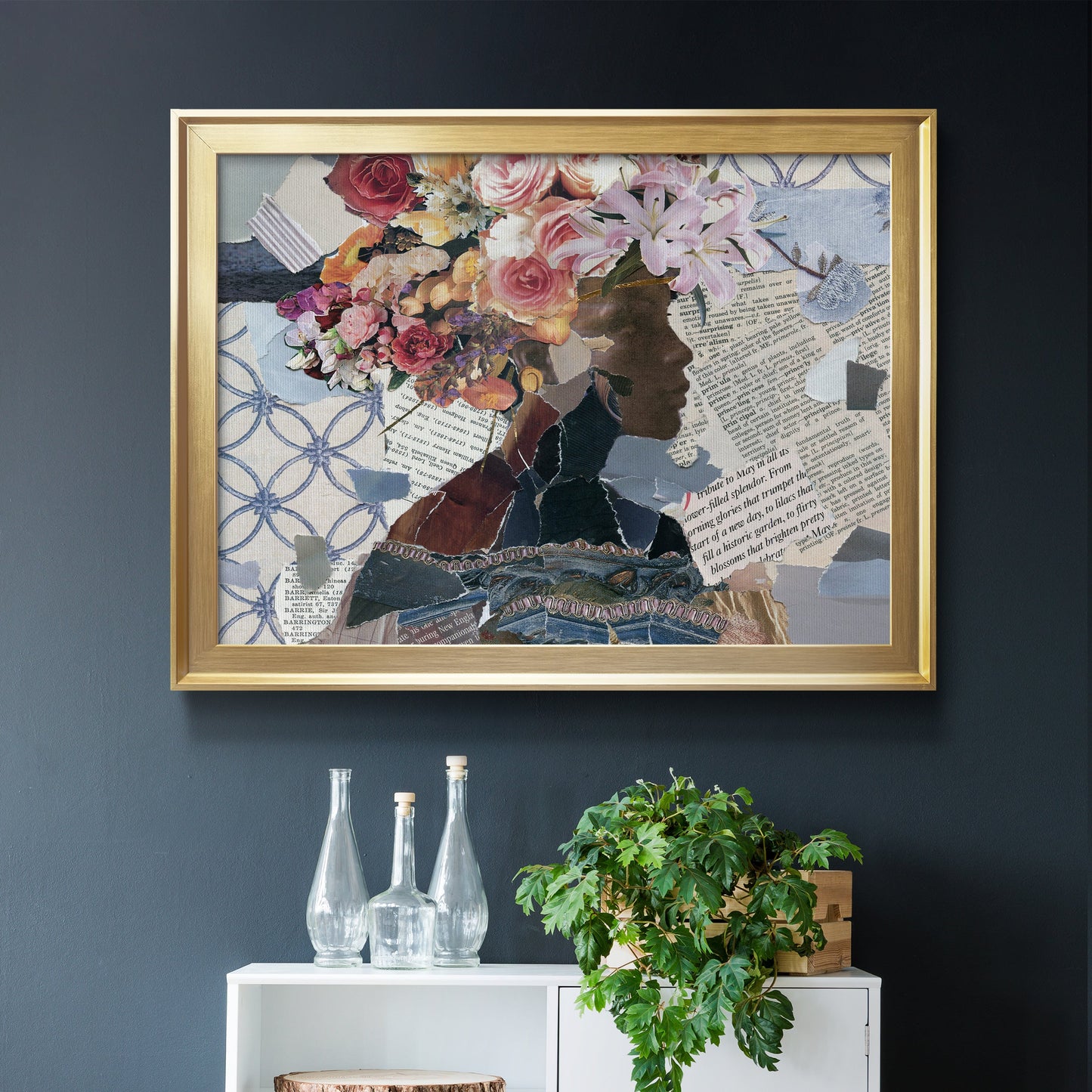 Contemplation I - Modern Framed Canvas Print