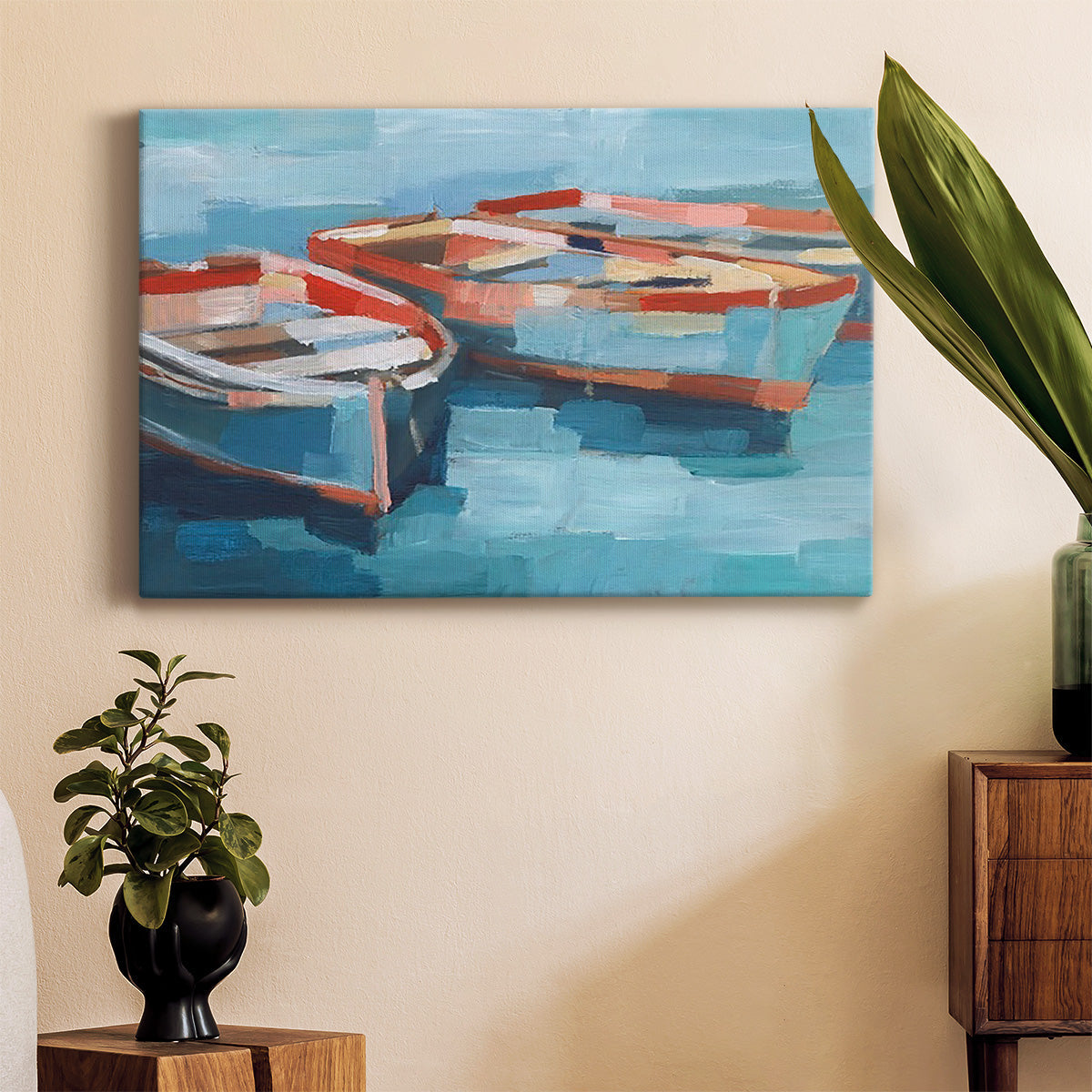 Primary Boats II - Canvas Art Print