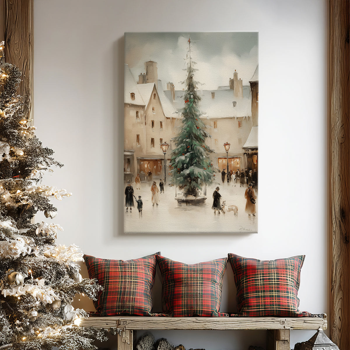 Gilded Sleigh Carol - Canvas Art Print