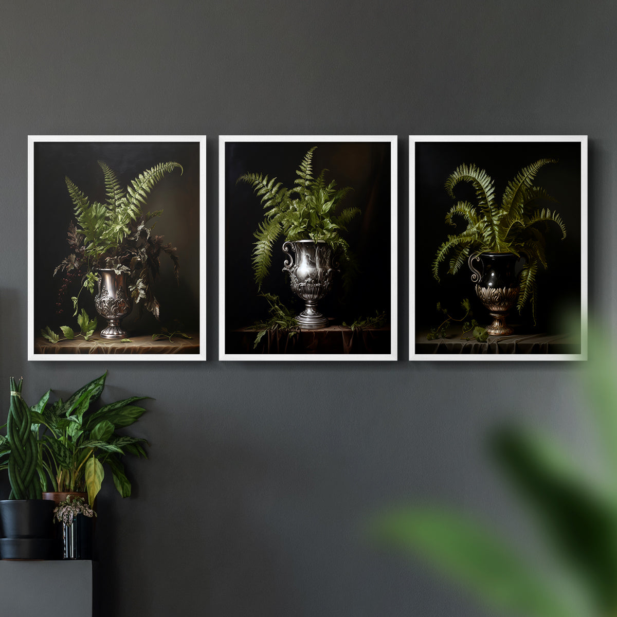 Floral Study Series LXXI - Restickable Framed Art Set