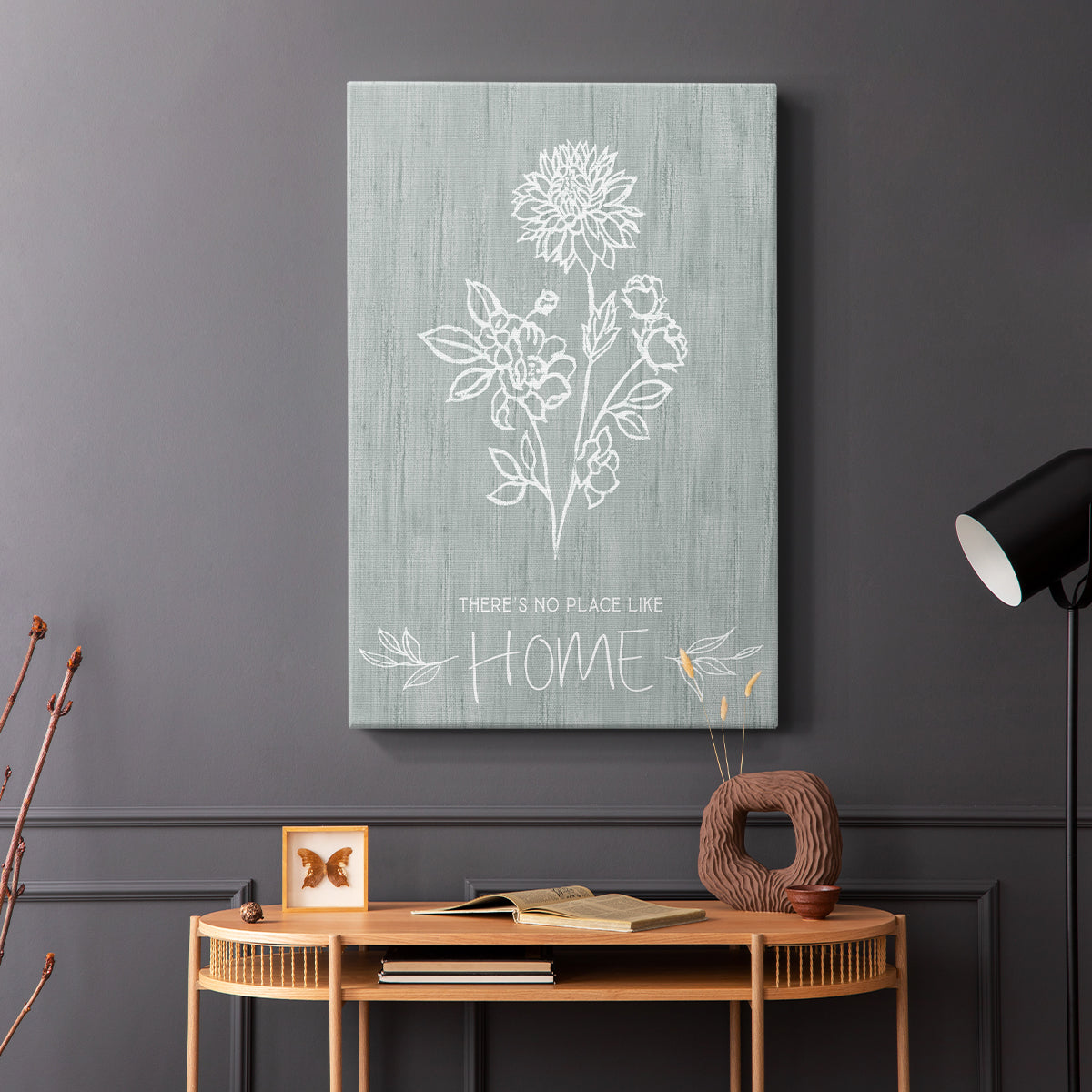 No Place Like Home Sketch - Canvas Art Print
