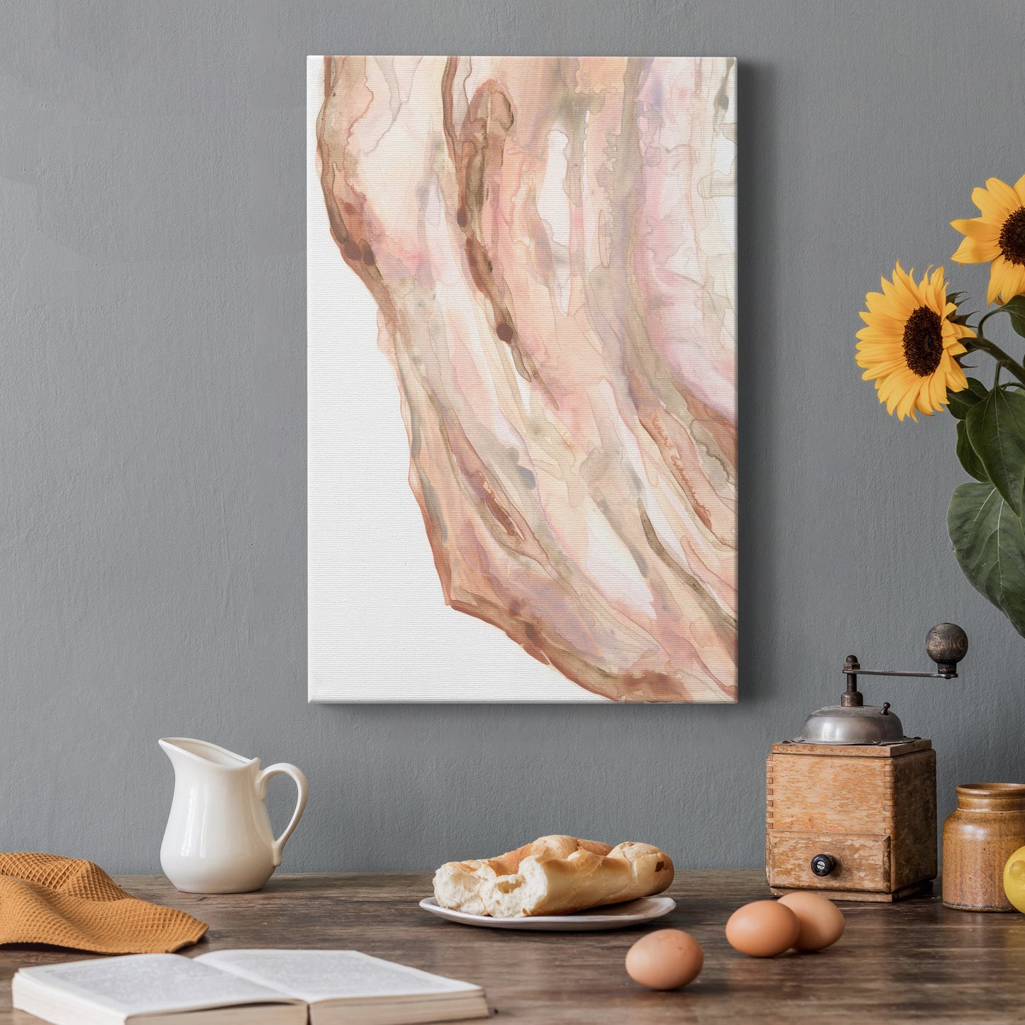 Rose Quartz II Premium Gallery Wrapped Canvas - Ready to Hang