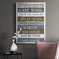 Simple Lake Rules - Modern Framed Canvas Print