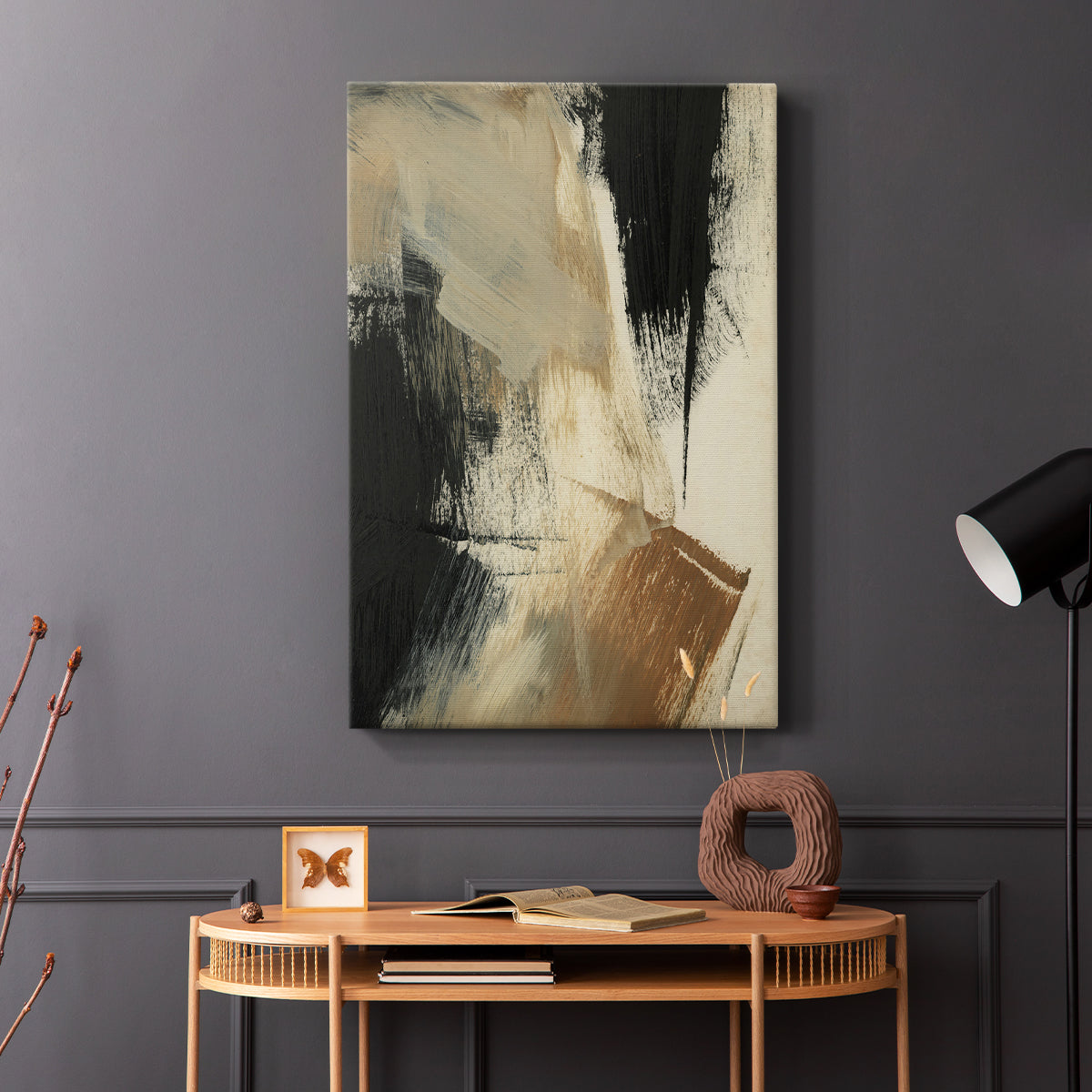 Baked Paintstrokes V - Canvas Art Print