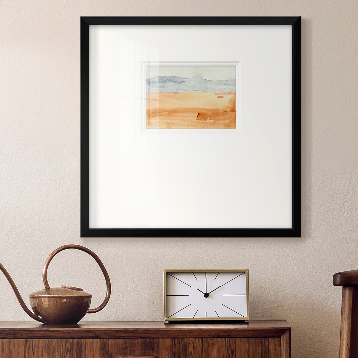 Ash Blue Horizon II Premium Framed Print Double Matboard