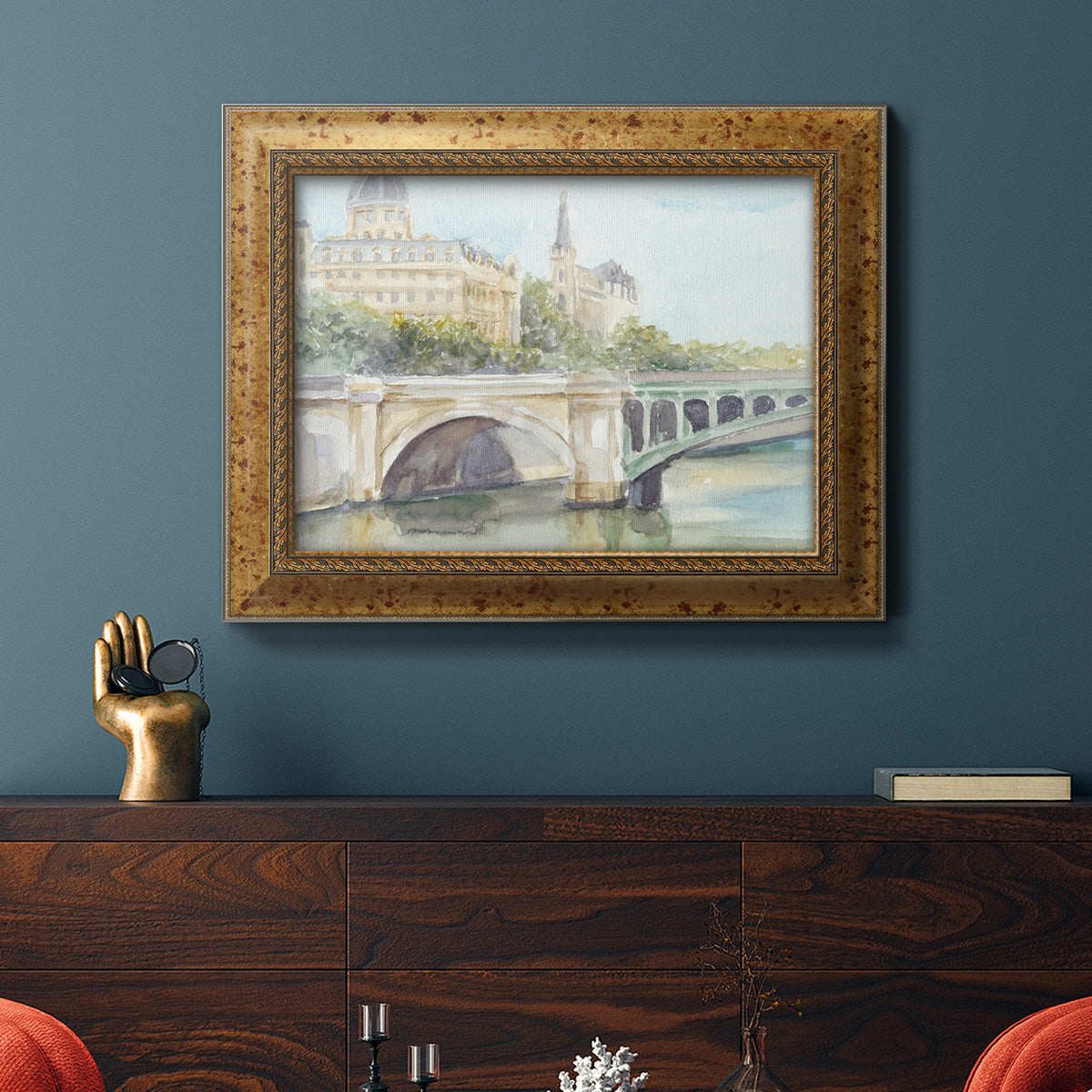 French Bridge Study IV Premium Framed Canvas- Ready to Hang