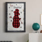 Checkered Snowman II Premium Gallery Wrapped Canvas - Ready to Hang