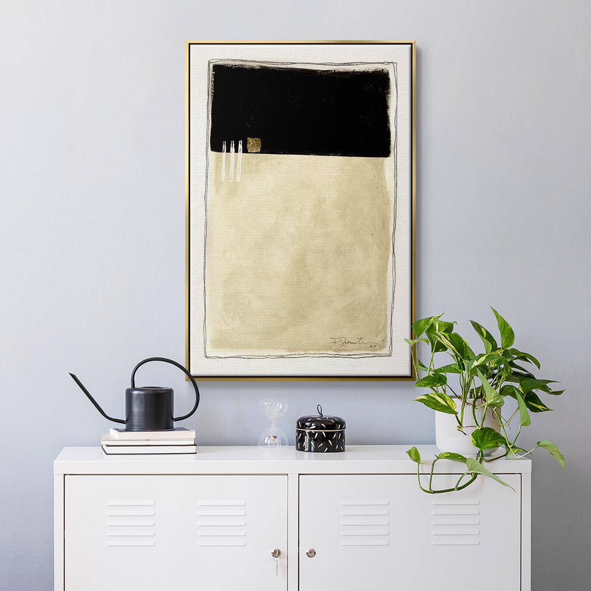 Inner Musing II - Floater Framed Canvas Print