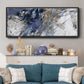 Blue Noise I - Floater Framed Canvas Print