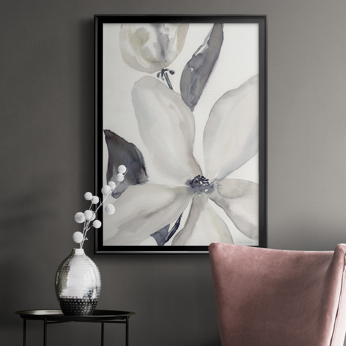 Daybreak Bloom II - Modern Framed Canvas Print