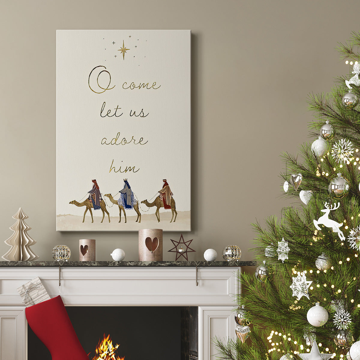 Away in a Manger Collection B - Gallery Wrapped Canvas