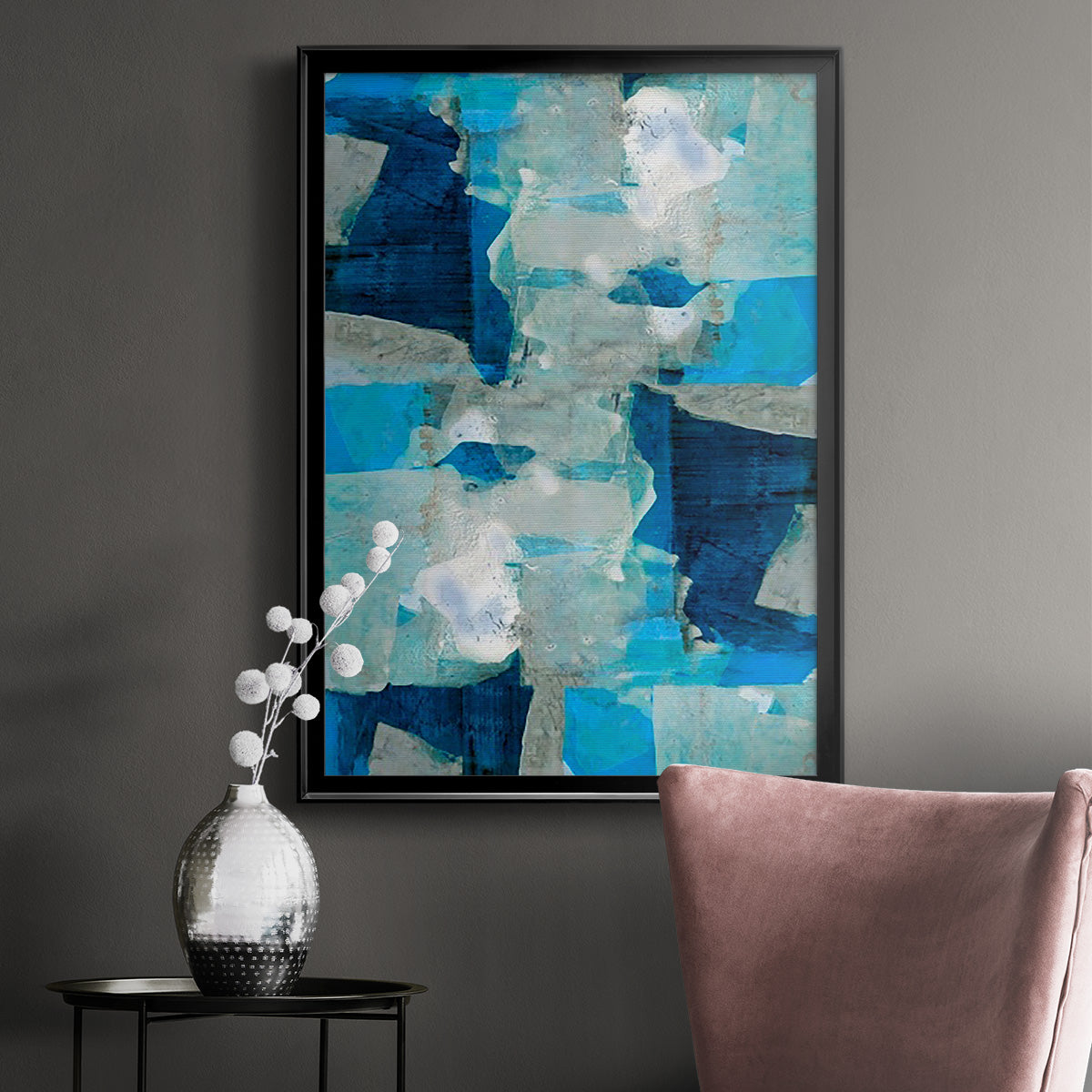 Impasto I - Modern Framed Canvas Print
