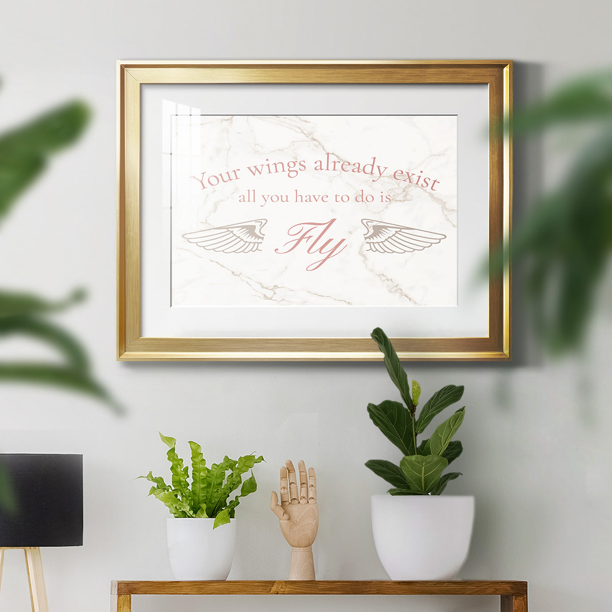 Wings Exist Premium Framed Print - Ready to Hang