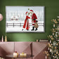 Christmas Love Collection A - Framed Gallery Wrapped Canvas in Floating Frame