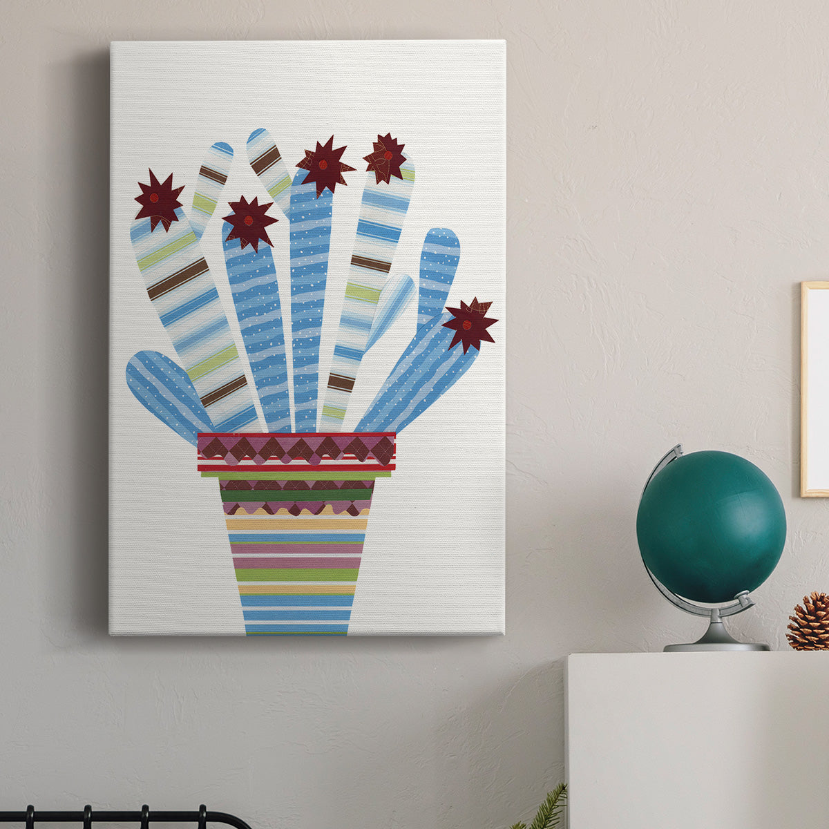 Cheerful Succulent I - Canvas Art Print