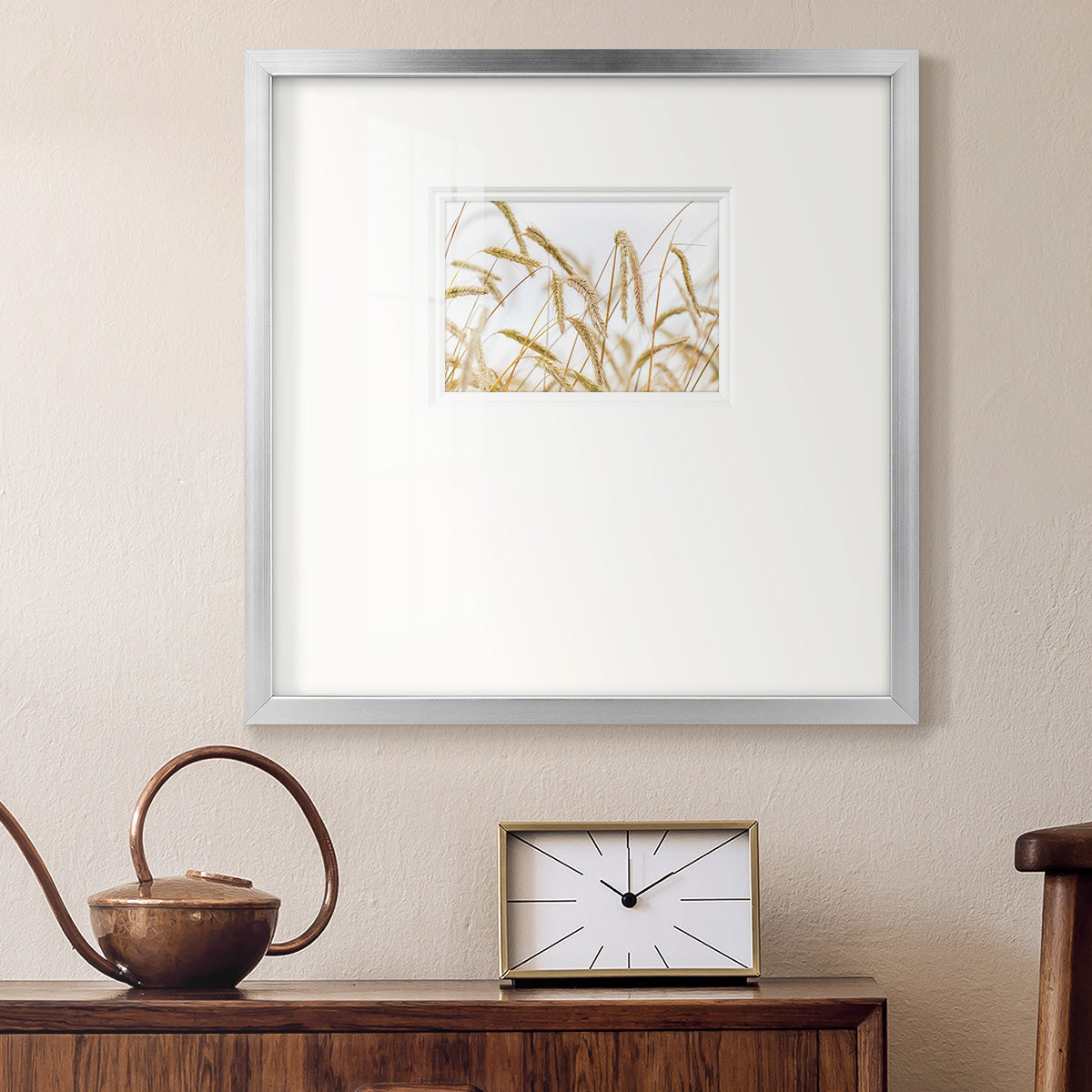 Wheat- Premium Framed Print Double Matboard