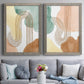 Spring Shapes I - Premium Framed Canvas 2 Piece Set - Ready to Hang