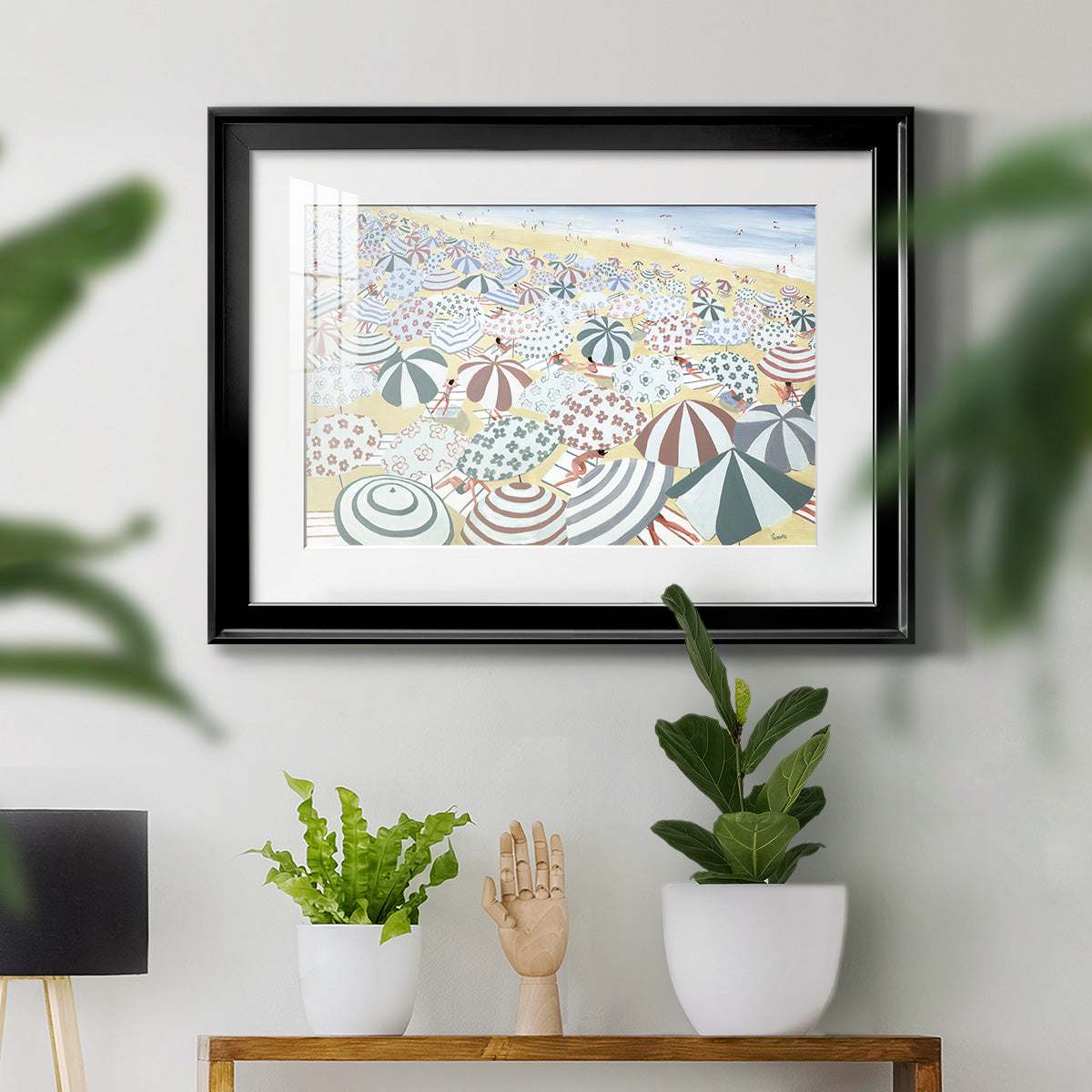 Subtle Beach - Modern Framed Art Print