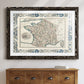 Bordered Map of France-Premium Framed Print - Ready to Hang