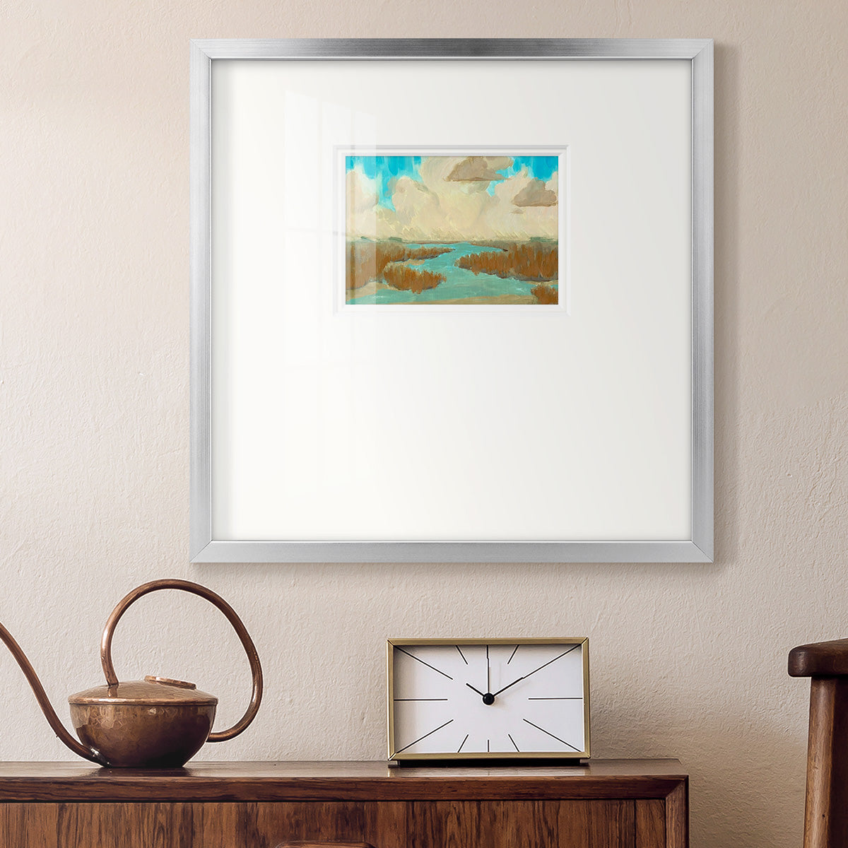 Fripp Island Water I Premium Framed Print Double Matboard