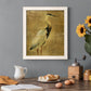 Gold Crane at Dusk I - Premium Canvas Framed in Barnwood - Ready to Hang