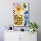 Flower Power II - Floater Framed Canvas Print