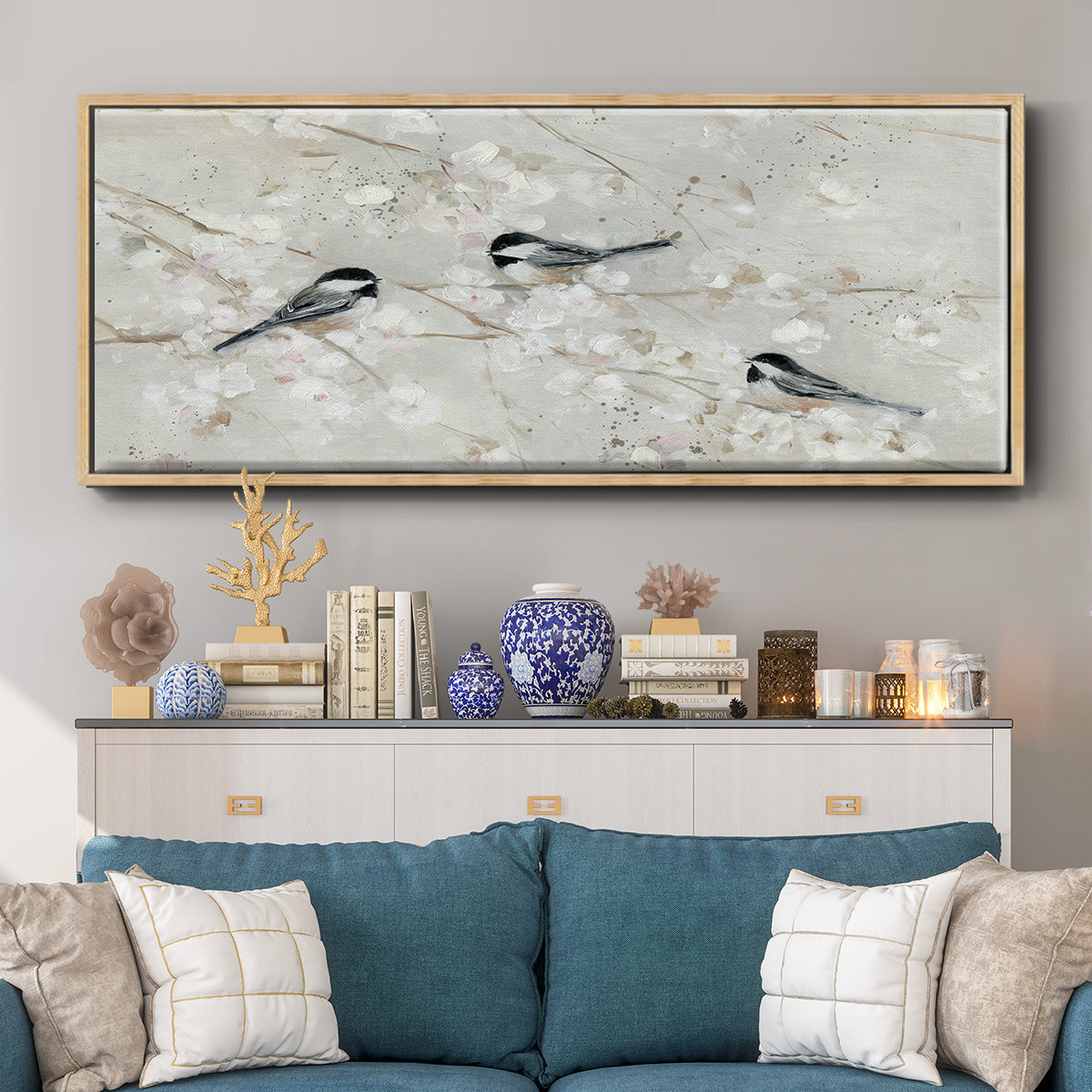 Nature's Confetti II - Floater Framed Canvas Print