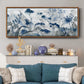 Inky Indigo - Floater Framed Canvas Print