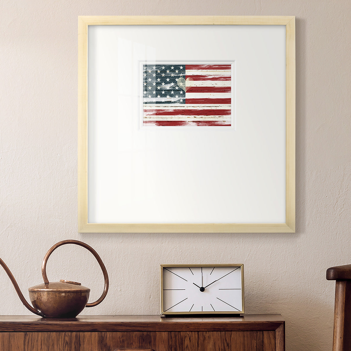 Heart of America Premium Framed Print Double Matboard