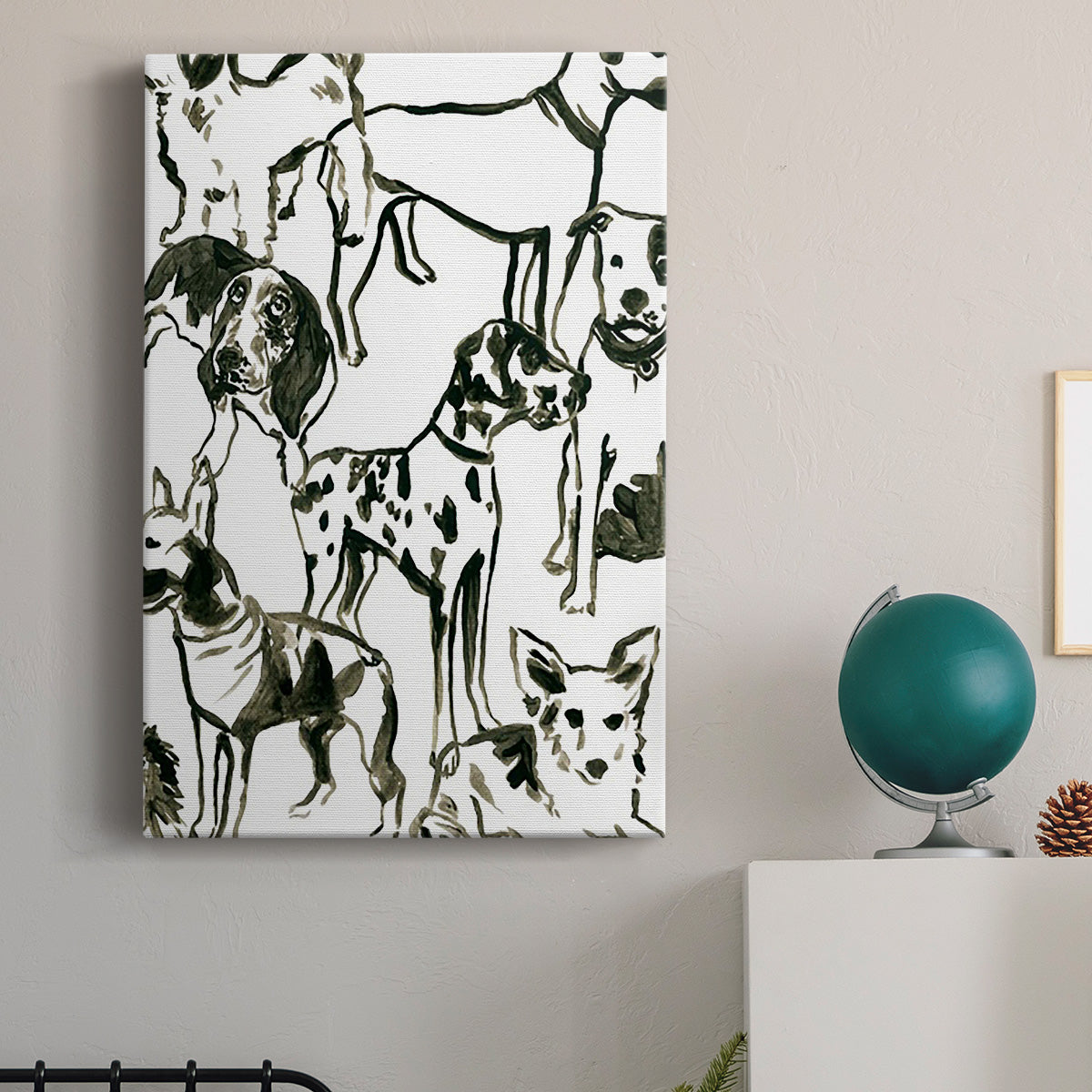 Canine Collage II Premium Gallery Wrapped Canvas - Ready to Hang