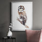 Barred Owl Impressions II - Modern Framed Canvas Print