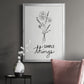 Simple Things Sketch - Modern Framed Canvas Print
