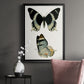 Antique Blue Butterflies I - Modern Framed Canvas Print