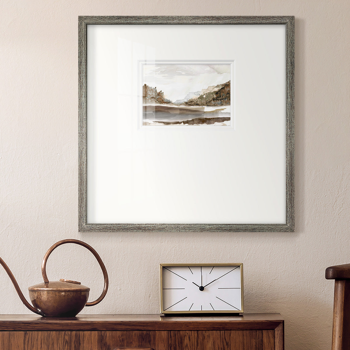 Mountain Time Premium Framed Print Double Matboard