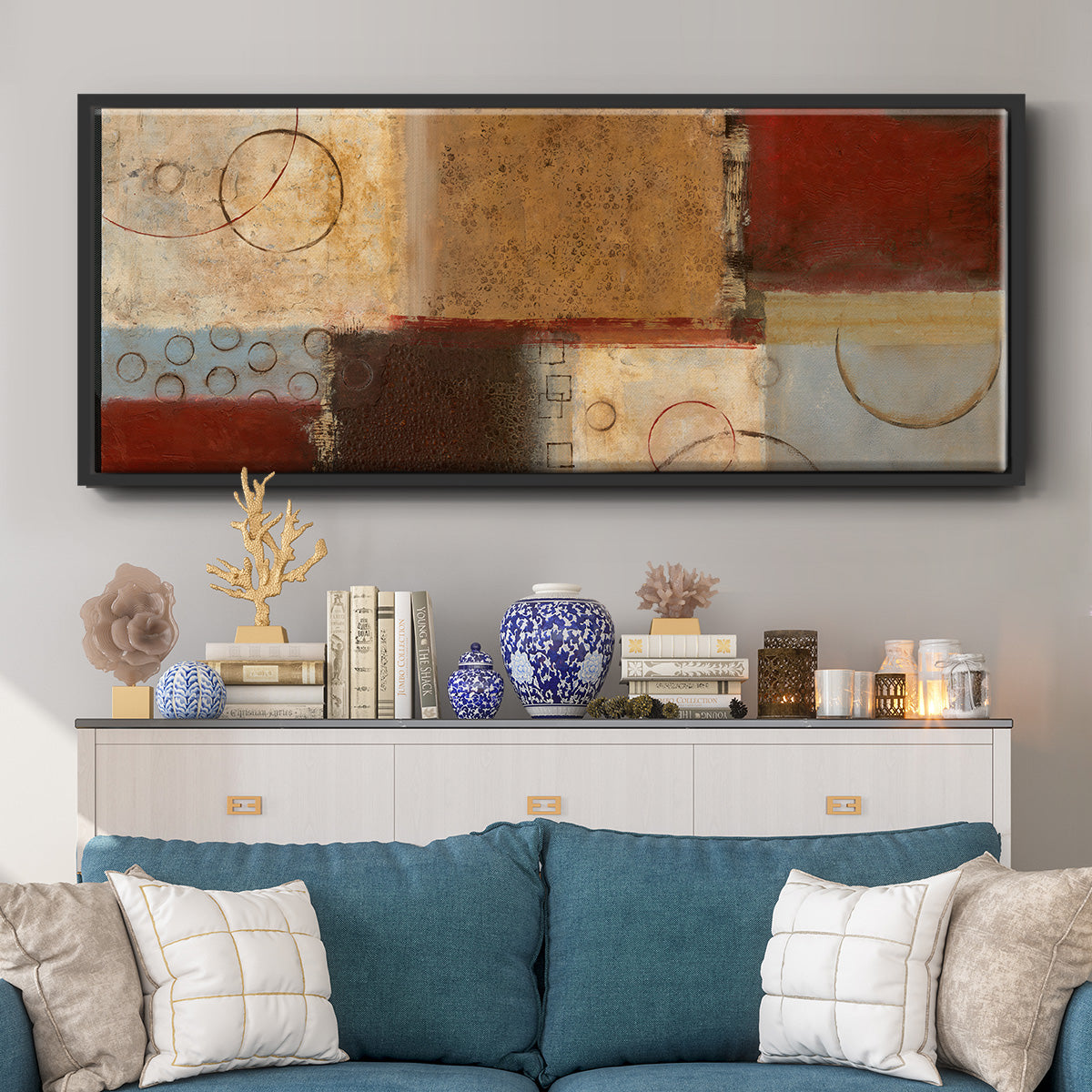 Seasons Go Round II - Floater Framed Canvas Print