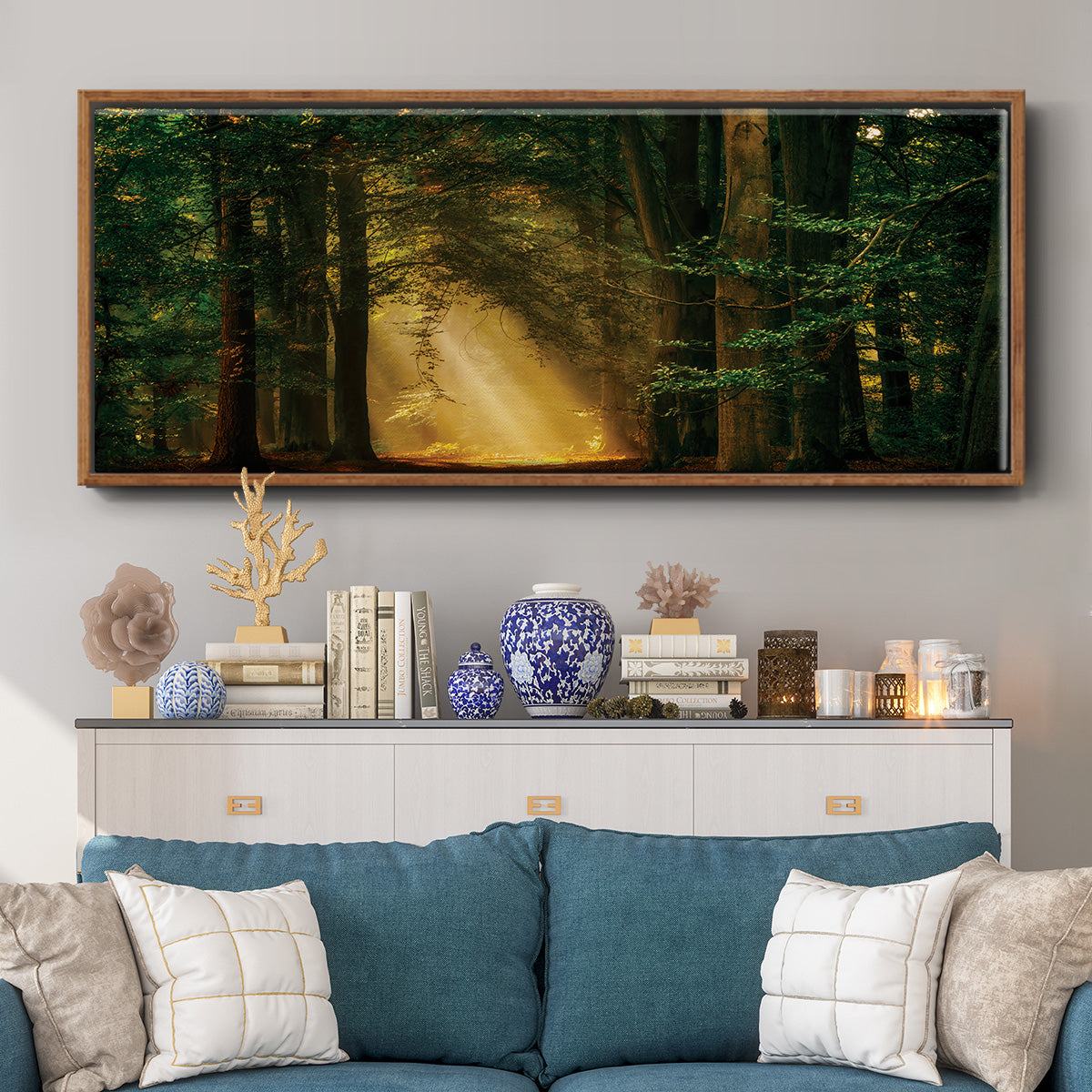 Shine On - Floater Framed Canvas Print