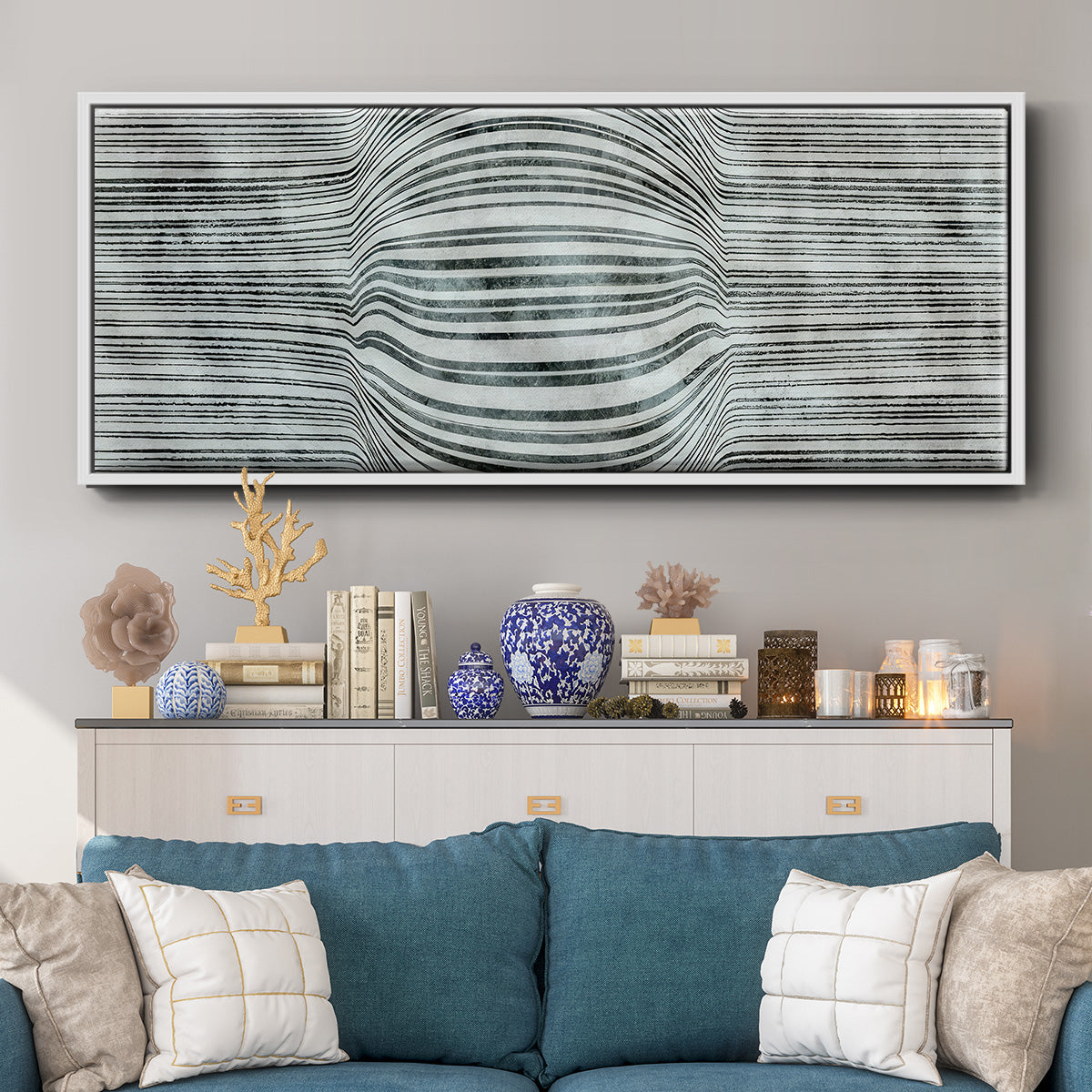 Forme Voluptueuse - Floater Framed Canvas Print