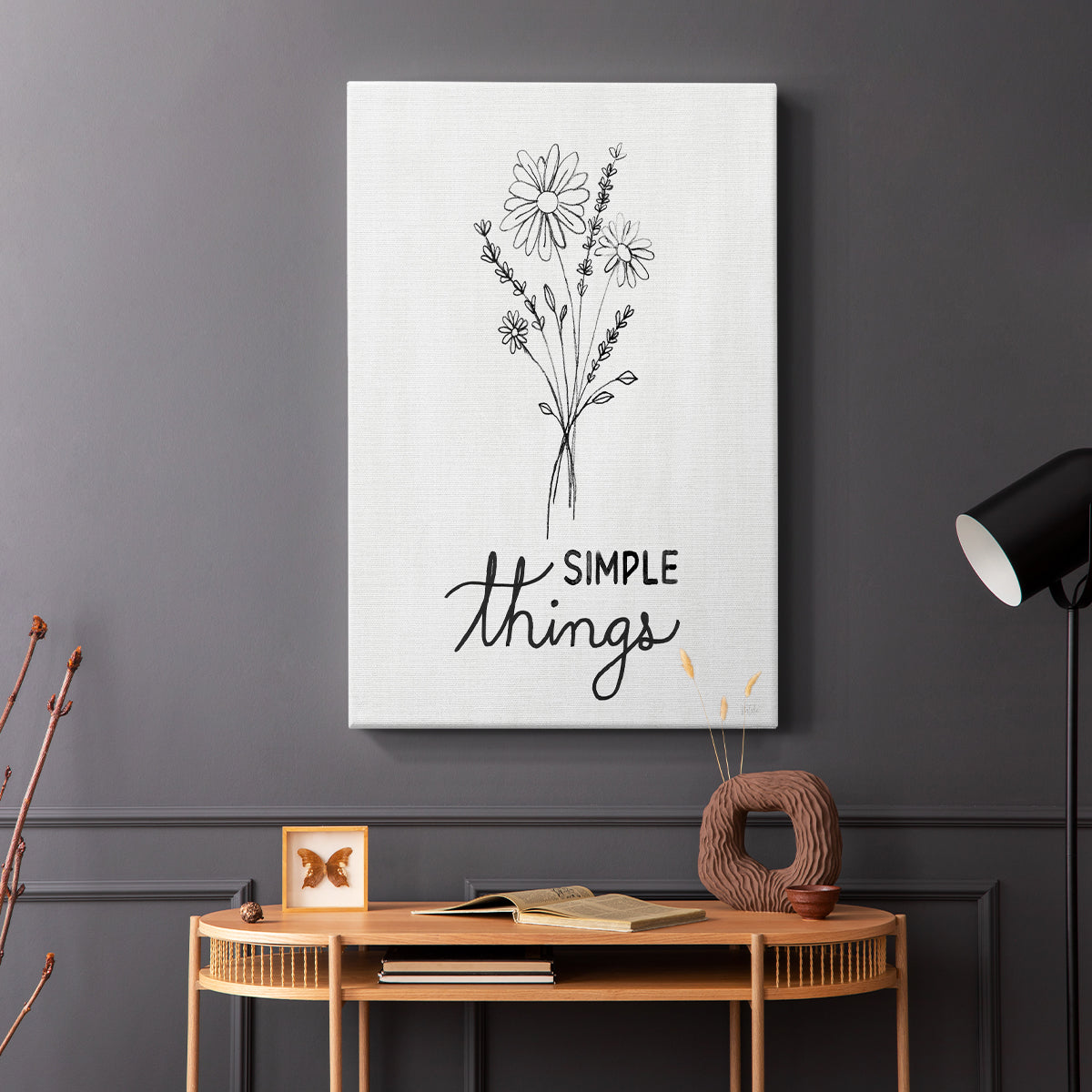 Simple Things Sketch - Canvas Art Print