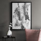 Graphite Abstract III - Modern Framed Canvas Print