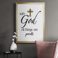 All Things Possible Gold - Modern Framed Canvas Print