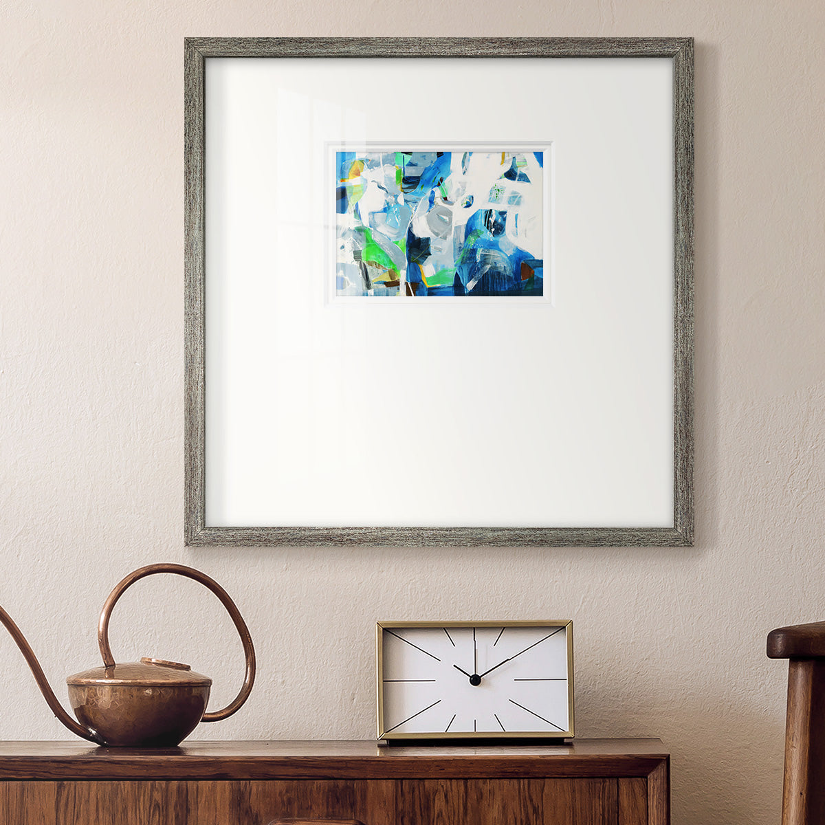 Down the Rapids- Premium Framed Print Double Matboard