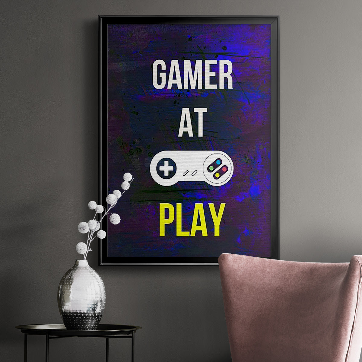 Gamer at Play VI - Modern Framed Canvas Print