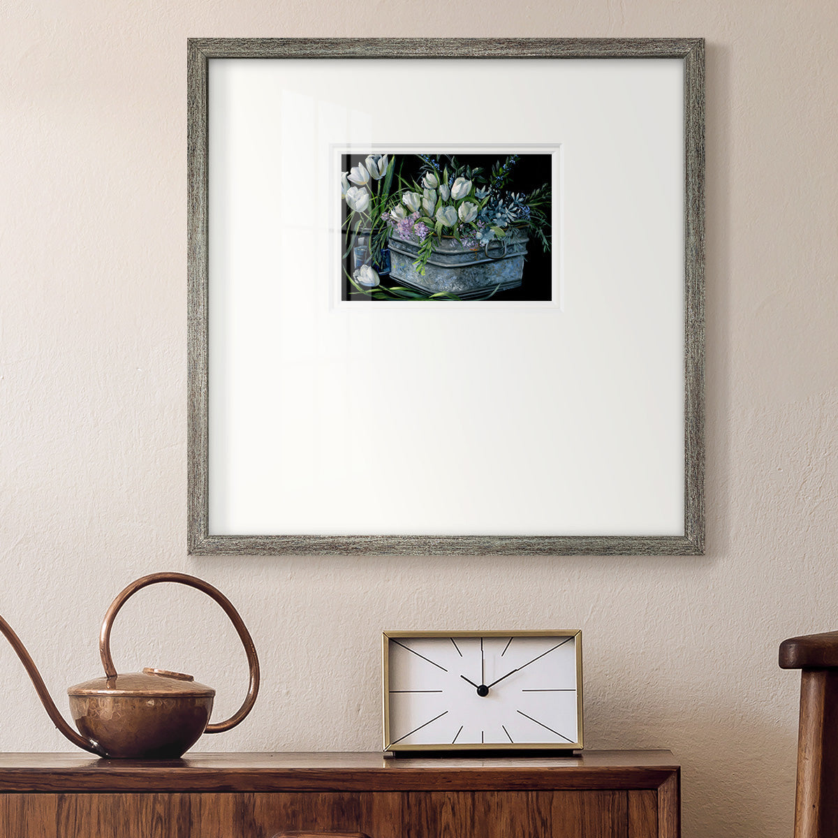 Wild Tulips Premium Framed Print Double Matboard