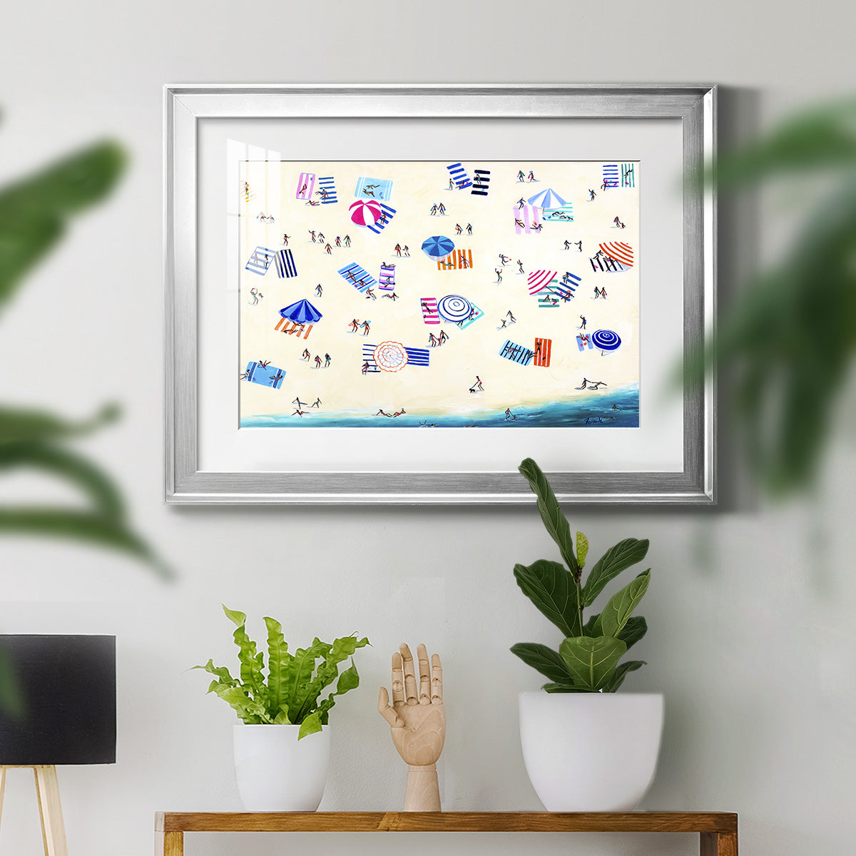 Colorful Beach Premium Framed Print - Ready to Hang