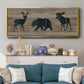Woodland Trio - Floater Framed Canvas Print